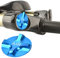 Lega di Alluminio Bicicletta Forcella Forcella Anteriore Coperchio Valvola Ermetico Accessorio Bici (Blu) Biciclette e Pezzi di Ricambio (Blu)