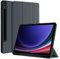 ProtUTab Hülle für Samsung Tab S9 11 Zoll 2023 mit S Pen Halter, Auto Wake/Sleep Trifold Stand Case für Samsung Galaxy Tab S9, Slim Multi-Angle Viewing Schutzhülle, Grau