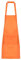 QUARKZMAN Küche Kochen Schürzen Polyester Kunst Schürzen Töpferschürze Wasserdicht Künstler Malerei Schürze mit 2 Taschen für Haus Gastronomie Handwerk Garten BBQ Orange