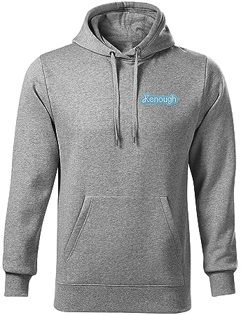 BroiderStudio I Am Kenough Ocean Dunkelgrau Sticken Emblem Ursprünglich Kapuzenpullover Prämie Klasse Männer Size L