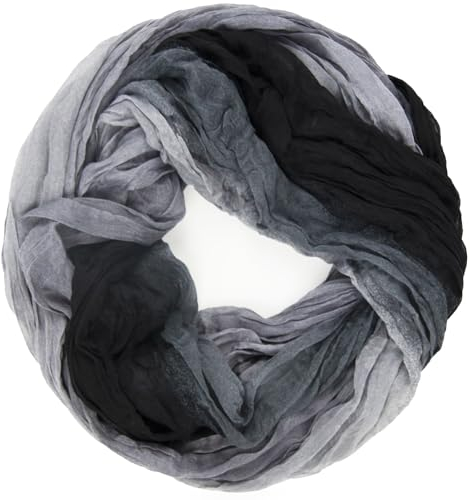 Gloop Damen Schal leichter Loop schal Schlauchschal Tuch mit Farbverlauf Viele Farben