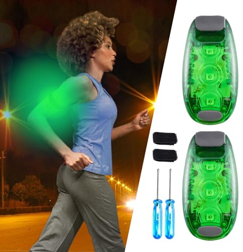 DAZZTIME LED Blinklicht Schulranzen,LED Blinklicht Sicherheitslicht 2er Set,Clip Sicherheit Licht,Schulranzen Licht,für Kinder Rucksack, Hunde LeuchtanhäNger, Katzen, Jogger.