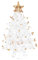 PRETYZOOM Crystal Christmas Tree Figurine Glass Paperweight Mini Christmas Tree Table Ornament Christmas Holiday Creative present for Desktop Mantle Fireplace Shelves Decor Golden