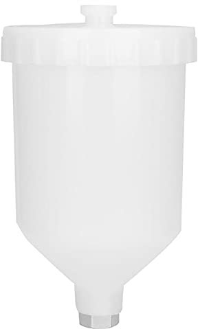 Pistola a Spruzzo da 600 Ml Tazza Per Pistola a Spruzzo a Gravità Tazza Per Pistola in Plastica con Connettore Filettato in Acciaio Inossidabile Per La Sostituzione degli Accessori della Pistola a Spr