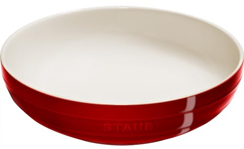 STAUB Ramequins en céramique 29,2 cm Bol de service peu profond Cerise