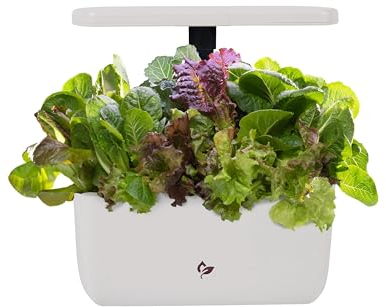 AeroGarden Harvest 2.0, Indoor Garden Hydroponic System with LED Grow Light, Holds up to 6 Pods, Cream