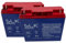 SLK Platinum Mobility Scooter GEL Battery Pair of 2 x 12v 22ah Reliable And long Lasting Replacement Batteries For Electric Scooters And Wheelchairs