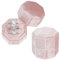 FINGERINSPIRE 2 Stück Ringbox Aus Samt Mit 3 Steckplatz Rosa Schmuck Ringbox Ringaufbewahrungsbox Mit Samt Innen Ring Geschenkbox Für Ohrstecker Ringaufbewahrung Hochzeitszeremonie Antrag Verlobung