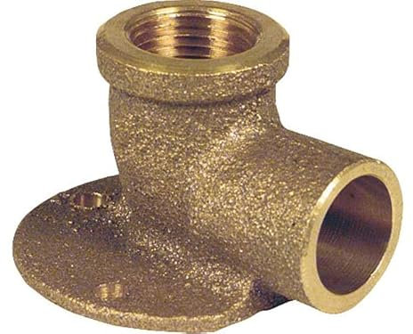 Rotguß Lötfitting Wandscheibe 16mmx1/2 IG