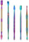Nogeqi 5 Stück Edelstahl Wachs Werkzeug, Regenbogen Wachsschnitzwerkzeug Tonwachs Schnitzer Werkzeuge, Wax Carving Tools, Modellierwerkzeug Werkzeug Doppelendige Modellieren Schaben Formen
