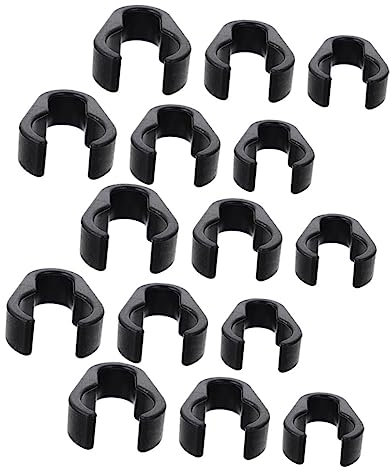 ibasenice 30pcs Microphone Cable Clips Flexible Mic Cable Organizers for Home Use Easy to Install Microphone Accessories Compatible Mic Stands for Ktv and Stage Settings