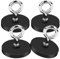 Neodym Magnete Gummiert mit M6 Aufhängering,43MM Magneten Schraubbar Seltenerdmagnet Magnete mit Loch Gummiert Magnete zum Anschrauben Topfmagnet,Magnete mit Gewinde,Neodym Magnete Extra Stark
