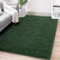 FVVRAX Tappeto a pelo lungo, 90 x 150 cm, verde scuro, extra morbido, antiscivolo, per soggiorno, camera da letto, morbido tappeto per bambini e animali domestici