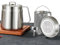 Builrand Bacon Grease Container with Strainer, 2L Stainless Steel Oil Container, Pot Fat Storage with Lid & Funnel & Fryer Basket, Easy Grip Handle Suitable for Storing Frying Oil and Cooking Grease