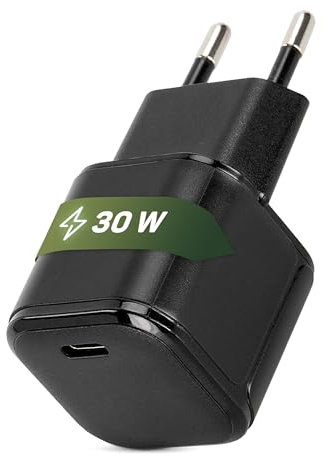 INBAY 30W Ladegerät USB C – 30 Watt USB C Netzteil, Kompaktes USB C Schnellladegerät für iPhone, Samsung, HomePod, Tablets und mehr - Schwarz