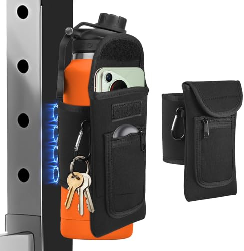 Borsa da palestra magnetica, porta borraccia, accessori da palestra Supporto magnetico per telefono Accessori essenziali per la palestra Accessori per il fitness per borracce da 1 e 1,5 litri