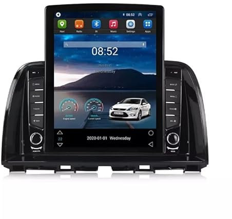FJINQIANG 9.7-Zoll-Touchscreen Android Autoradio 2 Din GPS Für Mazda CX5 2012 2013 Con Plug-and-Play Unterstützung USB-Spiegelverbindung Radio Video Player Rückfahrkamera,S6