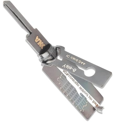 Púa de cerradura para cerraduras Yale, llave maestra con llave hexagonal, herramienta de selección de cerraduras de acero inoxidable 2 en 1, herramienta profesional de cerrajería para puerta del Reino