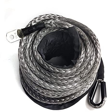 Seil Winde 10mm x 30m | Windenseil | Seilwinde aus Synthetik Kunststoff | 10,5T Zugfestigkeit | Synthetikseil | Kunststoffseil für Ziehen von ATV UTV Autos SUV