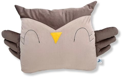 Pepi Eulen Kissen Kinder Kuschelkissen (Cappucino)