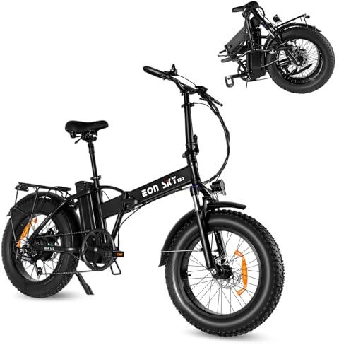 PVY Klapprad E-Bike 20 Zoll Fat Tire | 48V 15.6Ah Akku 250W EU-konform | 7-Gang | Elektrofahrrad Damen Herren für Pendeln & Trekking