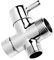 Sharplace 2.5cm 2cm Outlets T-Adapter Valve 3 Ways Splitter for Diverter Bath Toilet Bidet Sprayer