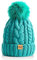 REDESS Damen Winter Bommel Beanie Mütze mit warmem Fleece gefüttert, Dicker Slouchy Snow Knit Skull Ski Cap