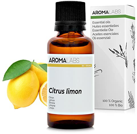 Aroma Labs - Limón - Aceite Esencial Orgánico - Quimiotipado y Certificado AB - 30 mL