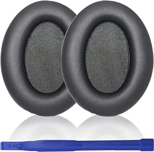Aiivioll WH-1000XM3 Ohrpolster, Kompatibel mit Sony WH-1000XM3 Over-Ear-Kopfhörern, Headset Ohrpolster Ersatzteile, Memory Foam Protein Leder-Ohrpolster,Ohrmuscheln, Reparaturteile(Schwarz)