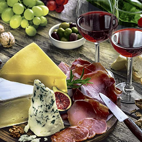 Serviette Frühling Sommer 20 Servietten Tisch voller Vorspeisen | Käse Schinken Tischdeko 33cm