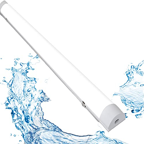 Yakimz 150CM LED Deckenleuchte, 48W Led Feuchtraumleuchte, 3600LM LED Deckenlampe 4000K Werkstattlampe Neutralweiß Schrankleuchte IP65 Wannenleuchte