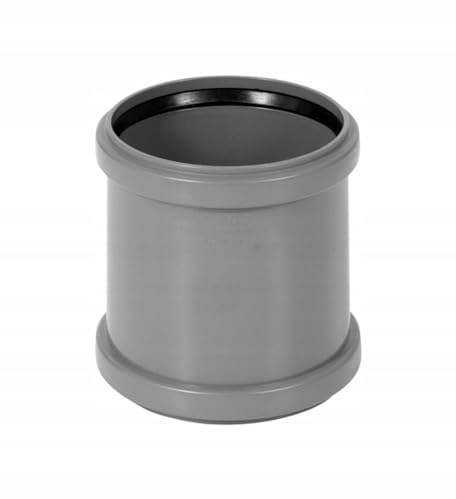 KNM TRADE HT-Muffe DN 75 – Steckmuffe PP grau für Abwasserrohr innen