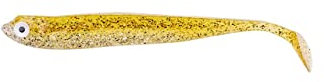 ZECK - Angelköder, Kunstköder, Gummifisch - Zander Gummi | 12cm - Goldglitter | 3 STK.