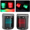 Toothbace 2 pièces Feu de navigation pour bateau 12V/24V feux rouges et verts 3W feux latéraux de pont à tribord, signal lumineux pour bateau/pêche/yacht/pontons/bateau de lustre