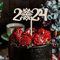 CAKE TOPPER 2025 aus Holz - Tortendeko & Kuchendeko - Silvester - Torten-stecker
