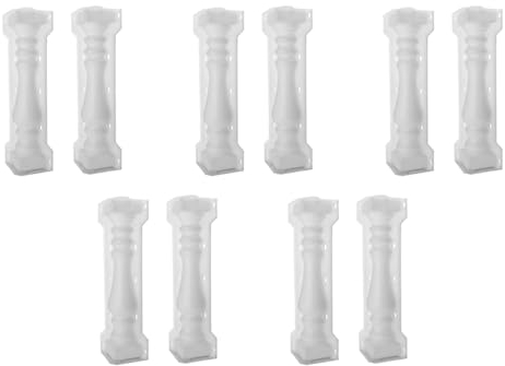 Fivetwofive 10Stück 60X14 cm Römische Säule Form Balkon Garten Pool Zaun Zement Geländer Gips Beton Form Säule Form Geländer Gebäude