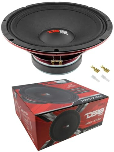 KIT Set pour DS 18 PRO-X12M 1 Haut-Parleur midrange 30 cm 300 mm 12, 450 Watts rms 900 Watts Max, 8 ohm, sensibilité 97,5 DB, pour la Maison, 1 pièce + faston de Montage