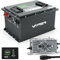 38.4V 105Ah LiFePO4 Golf Cart Lithium Batterie 200A BMS, mit Touch-Monitor & Bluetooth App, 4000+ Zyklen Max 7.68kW für Lagergabelstapler Parktourbusse Golfwagen & Hoher Kapazität andere Geräte