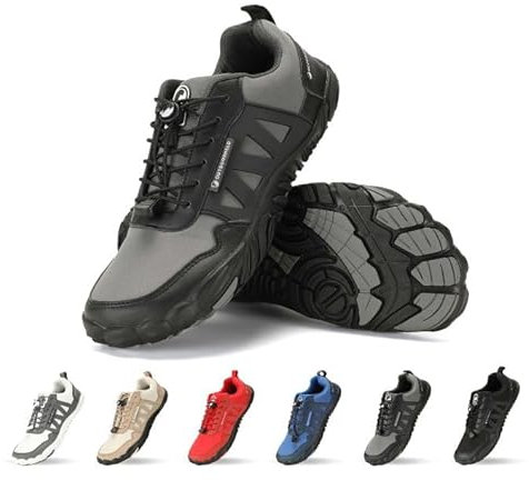 OutdoorHeld Expert Prime - Barfußschuhe Herren & Damen – Orthopädisch, Leicht & Atmungsaktiv – Rutschfest & Komfortabel – Trekkingschuhe mit Zehenbox – Größen 35-48 EU – Für Outdoor & Sport