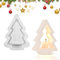Stampi Insilicone per Gesso Natale, Stampi per Candele Riutilizzabile, 3D Stampisilicone Albero di Natale, Stampo Candele Portacandele per Candelabri, Gesso, Natale Artigianato