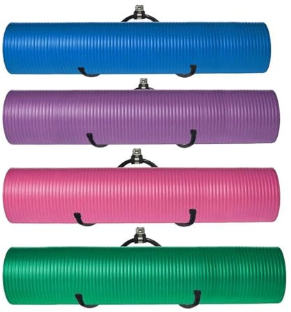 Aufbewahrung von Yogamatten 4 stücke Wand Montieren Yoga Matte Foam Roller & Handtuch Rack Halter for Fitness Klasse Home Gym