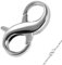 Kettenverschluss, 1.8cm Armband Verschlüsse Sterling Silber 925, Verschluss Schmuck Doppelkarabiner, Halskette Karabiner, Lobster Clasp für Ketten Schmuck Connecting
