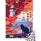 Black Cat Jigsaw Puzzles for Adults Kids The Black Cat in The Autumn Scenery Puzzles 1000 Jigsaws Brain Challenge Home Decoration Gifts 1000pcs (75x50cm)
