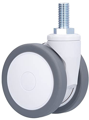 Lenkrolle TPR-Universalräder mit M12-Gewindeschaft, robuste Ersatzteile für Bürostühle, 75 mm Durchmesser, kleines, kompaktes Design für Werkbänke, Möbel