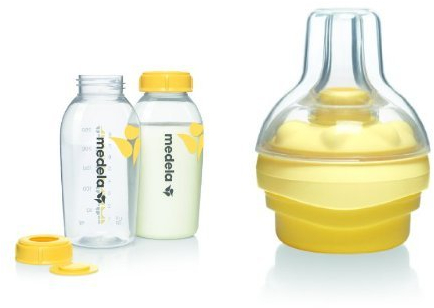 Medela Calma Breastfeeding Device for Breastmilk Bottles with BPA-Free Breastmilk Bottles, 250 ml, Pack of 2