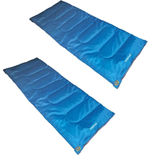 High Peak USA Alpinizmo Ceduna 20 Schlafsack mit gratis Stoffsäcken, 2er-Set, blau, Einheitsgröße
