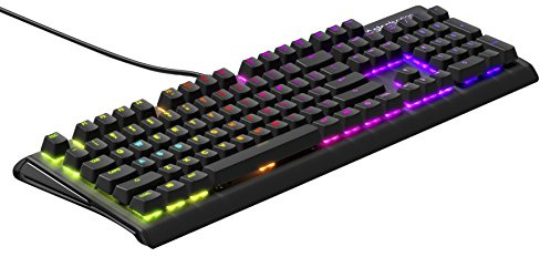 SteelSeries Apex M750, mechanische Gaming-Tastatur, RGB-Beleuchtung pro Taste, 6 Makro-Tasten, PC / Mac, Amerikanisch QWERTY-Layout