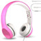 LilGadgets Die kabelgebundenen Connect+ Style-Kopfhörer für Kinder in Pink sind kinderfreundliche, Faltbare On-Ear-Headsets mit integriertem Mikrofon und bequemer Passform.