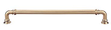 Top Knobs - TK325HB - Reeded Pull 9 - Honey Bronze - Chareau Collection