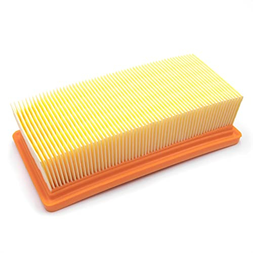 vhbw 1x filtre plissé plat compatible avec Kärcher WD 7.700, WD 7.500, WD 7.300, WD 7.200, WD 7.000, WD 7.800 aspirateur - Élément filtrant